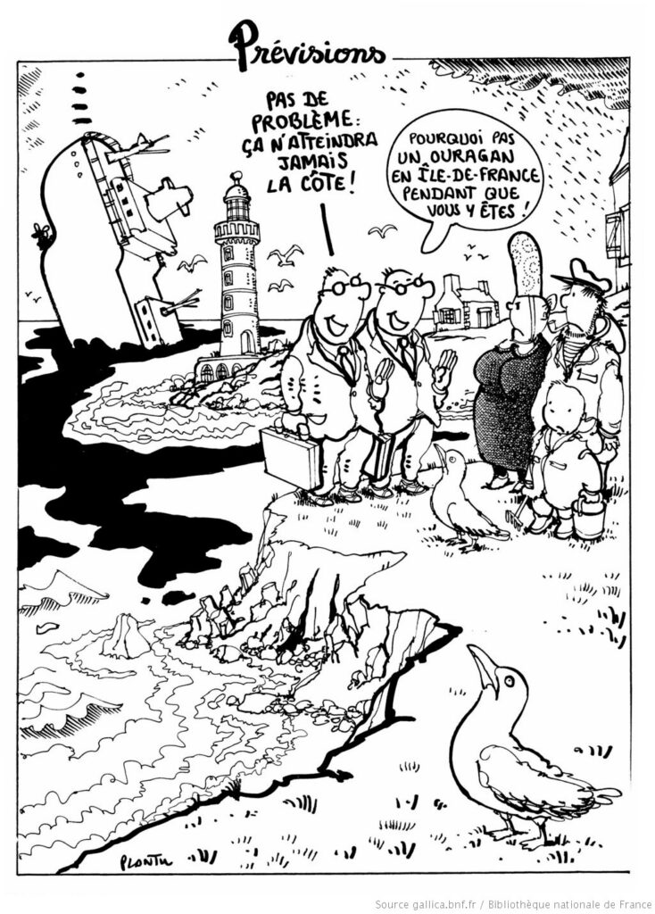  Prévisions environnement : tempêtes et pollution
Source : gallica.bnf.fr/ Bibliothèque Nationale de France
