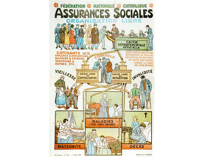 Les assurances sociales illustrées par la Fédération Nationale Catholique