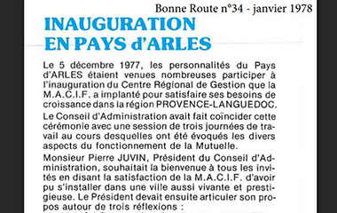 Image Inauguration en pays d'Arles - Bonne Route n°34 - Janvier 1978