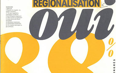 Image page de couverture Régionalisation Oui 88% - Macif actualités - Spécial congrès - 15 juin 1985