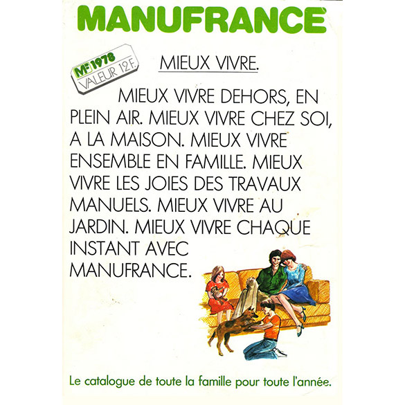 Affiche Manufrance 1978 mieux vivre