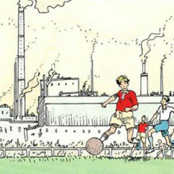 Dessin représentant des joueurs de foot