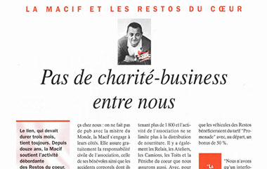 Image de l'article La Macif et les restos du cœur : pas de charité - business entre nous - L'Oreille interne n°51 - Mars 1998