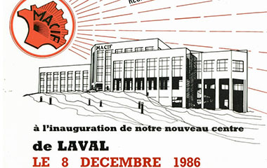Image page de couverture de la plaquette de l'inauguration du centre de gestion de Laval