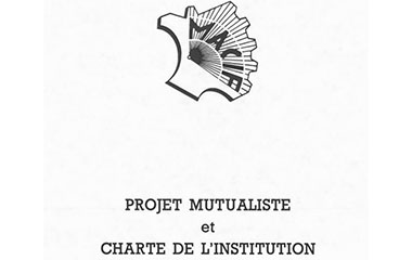Image du logo de la Macif et en dessous écrit Projet mutualiste et charte de l'institution