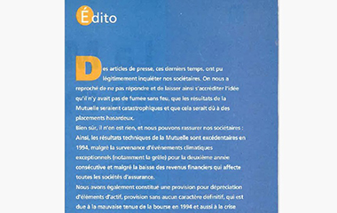 Editorial -Bonne Route n°86 - Mai 1995