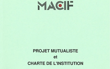 Page de garde du projet mutualiste et charte de l'institution modifiés par le congrès du 10 Novembre 1991