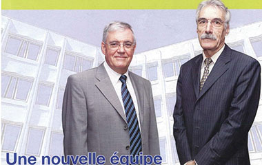 Photo de couverture Roger Iseli et Gérard Andreeck - Point commun n°59 - Juillet 2006
