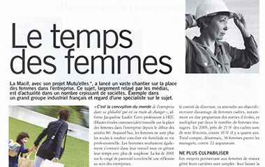 Image article : Le temps des femmes - Point commun n° 55 - Novembre 2005
