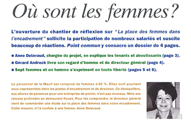 Image article : Où sont les femmes ? Point commun n°39- Décembre 2002 - janvier 2003