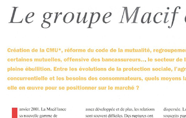 Image article Le groupe Macif consolide sa branche santé - Point commun n°34 -Décembre 2001 - Janvier 2002