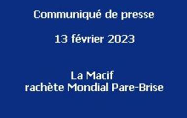 Vignette bleue indiquant le communiqué de presse de mondial Pare Brise du 13 février 2023